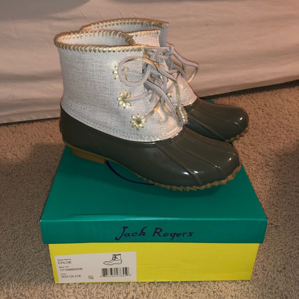 Jack Rogers Chloe Rain/Duck Boots size 7